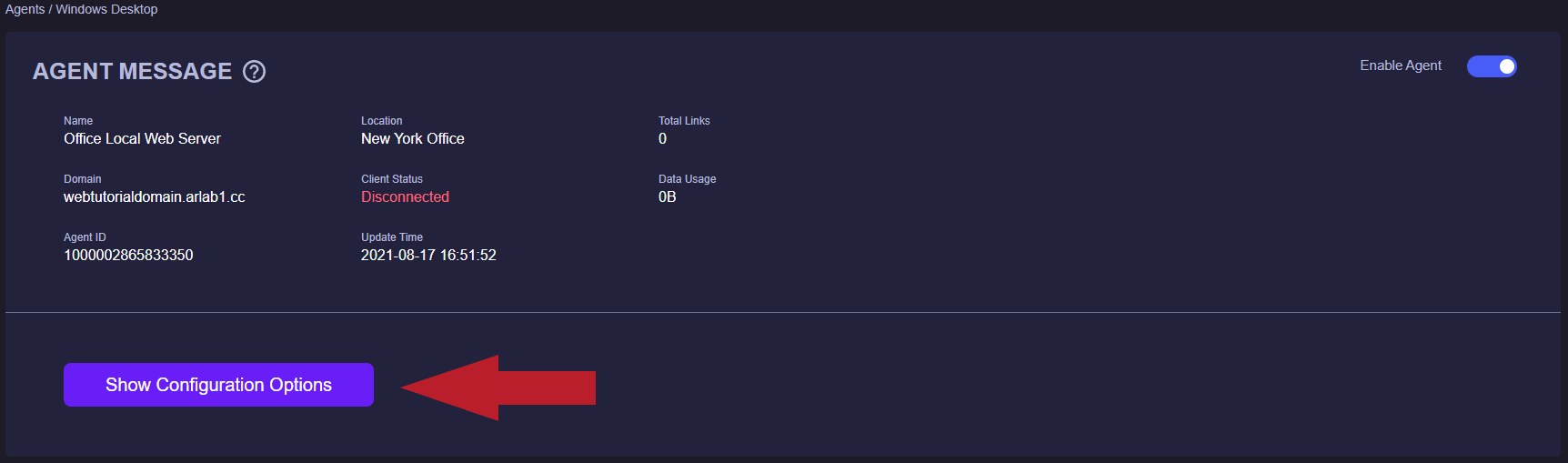 show-configuratio-options