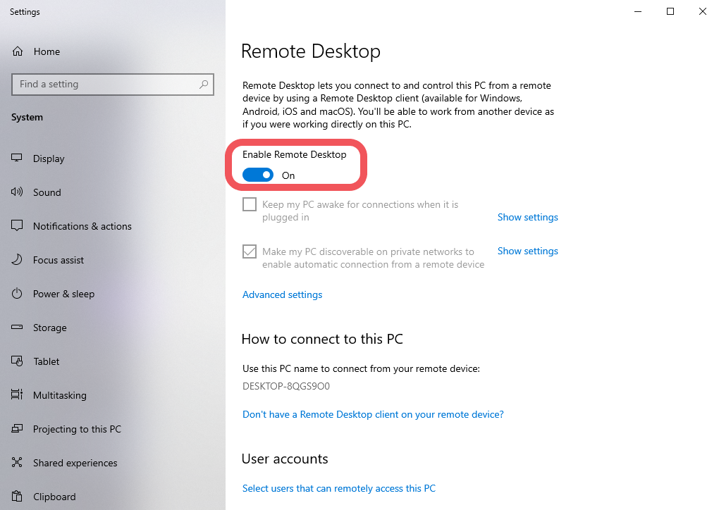 enable-remote-desktop