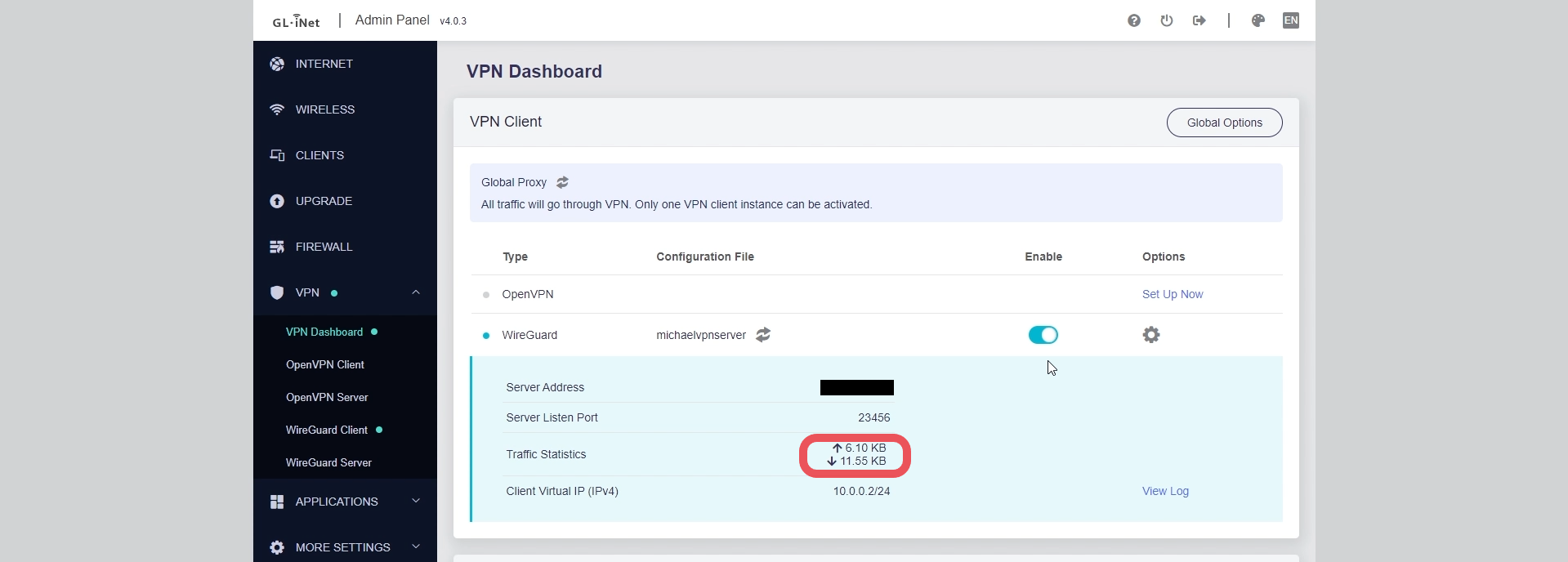 View data traffic