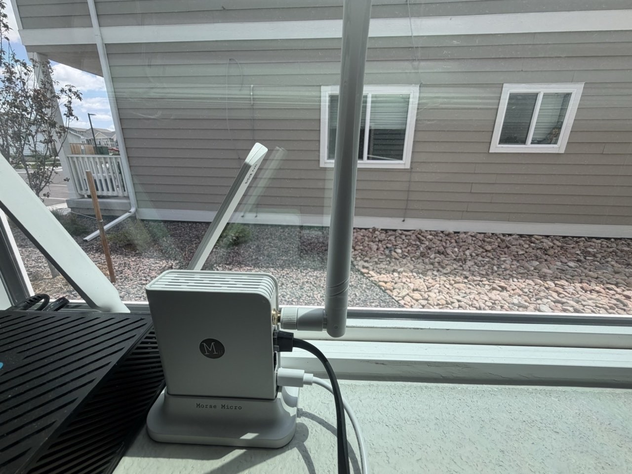 Primary HaLowLink 2 installed near a window inside the house