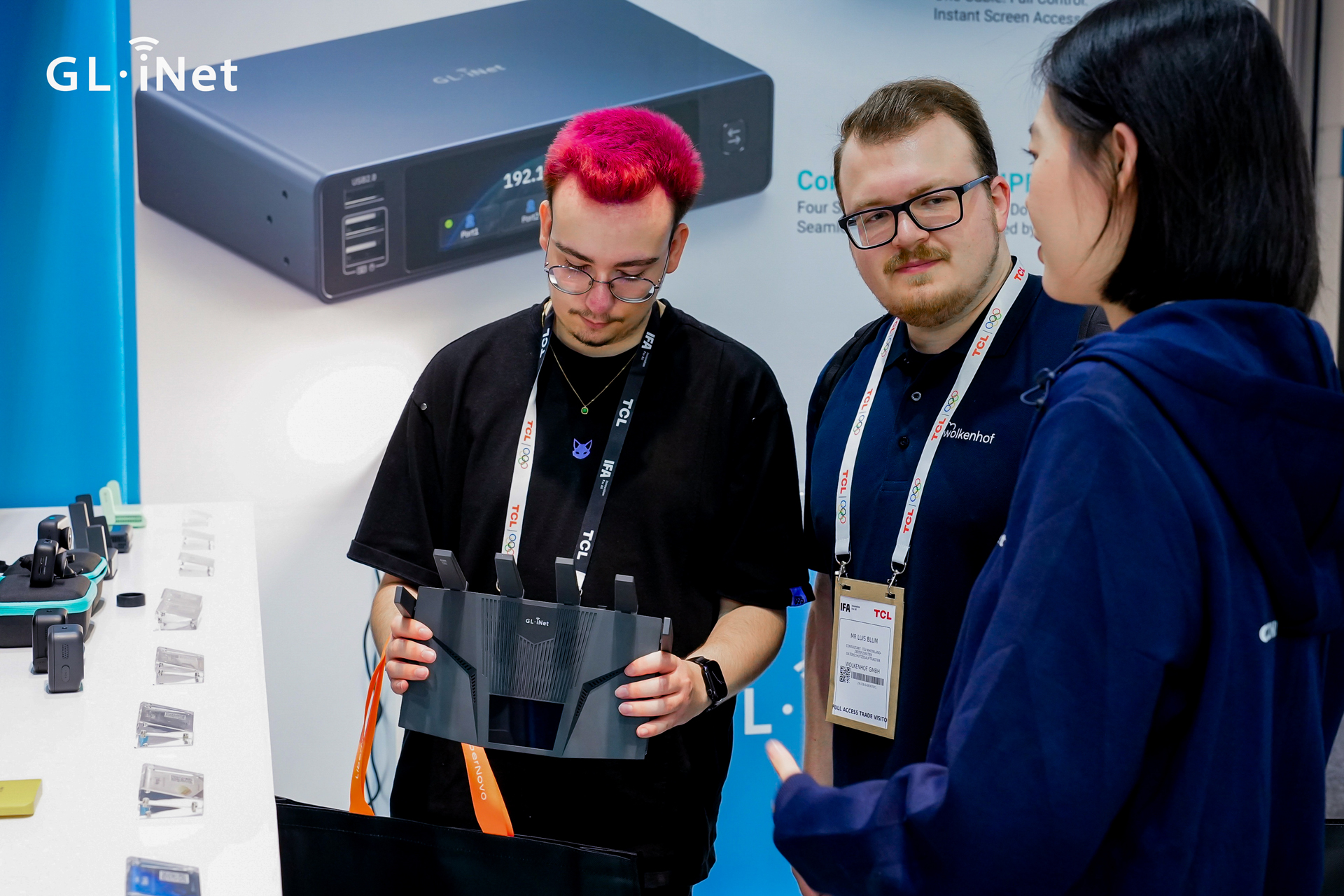 GL.iNet Wi-Fi 7 router demonstration