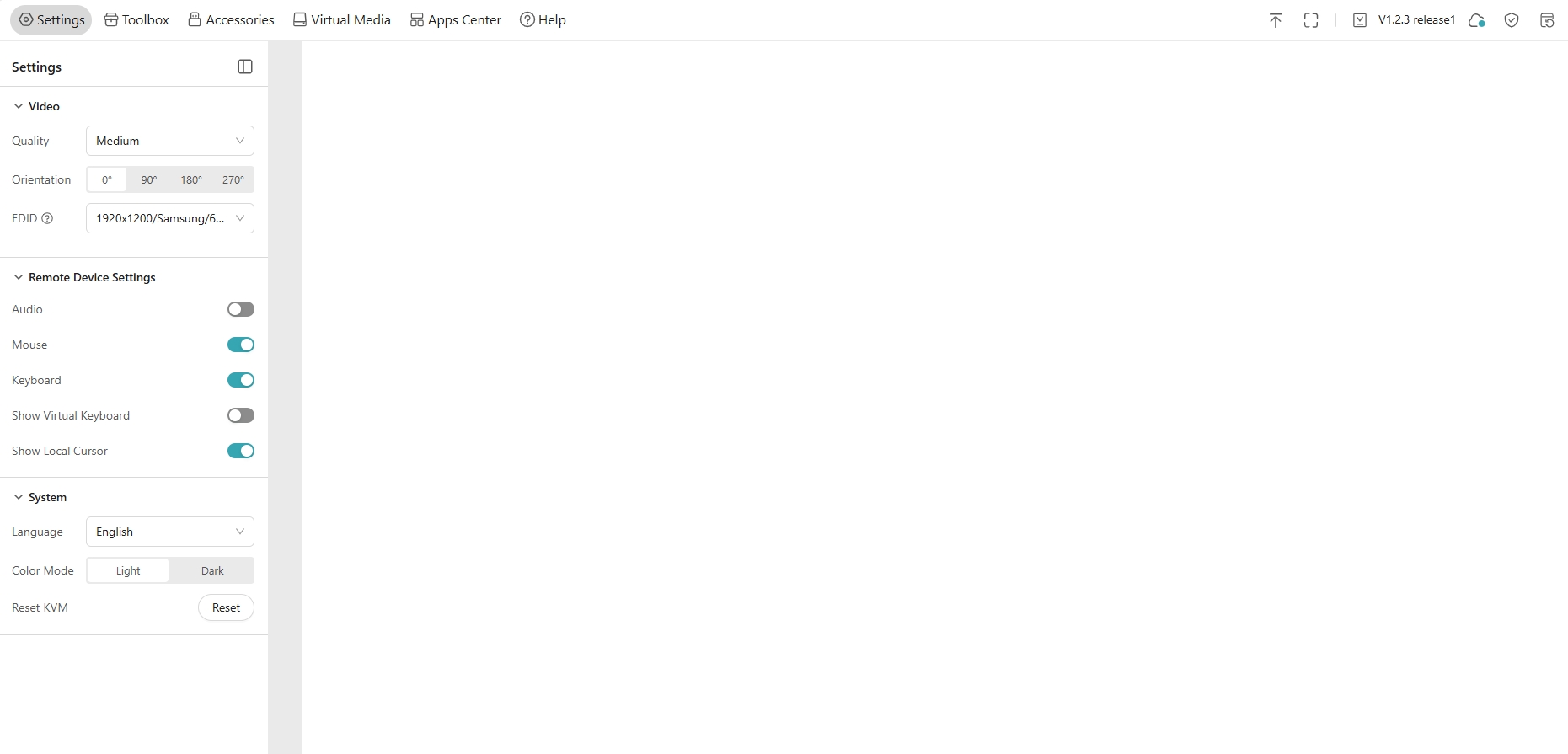 blank screen