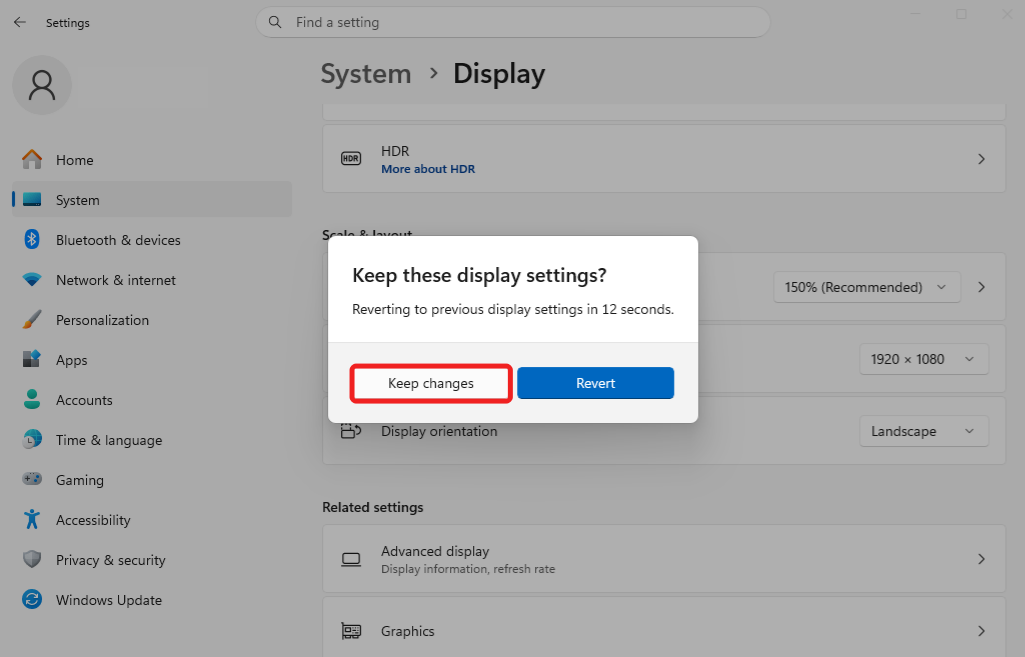 display resolution