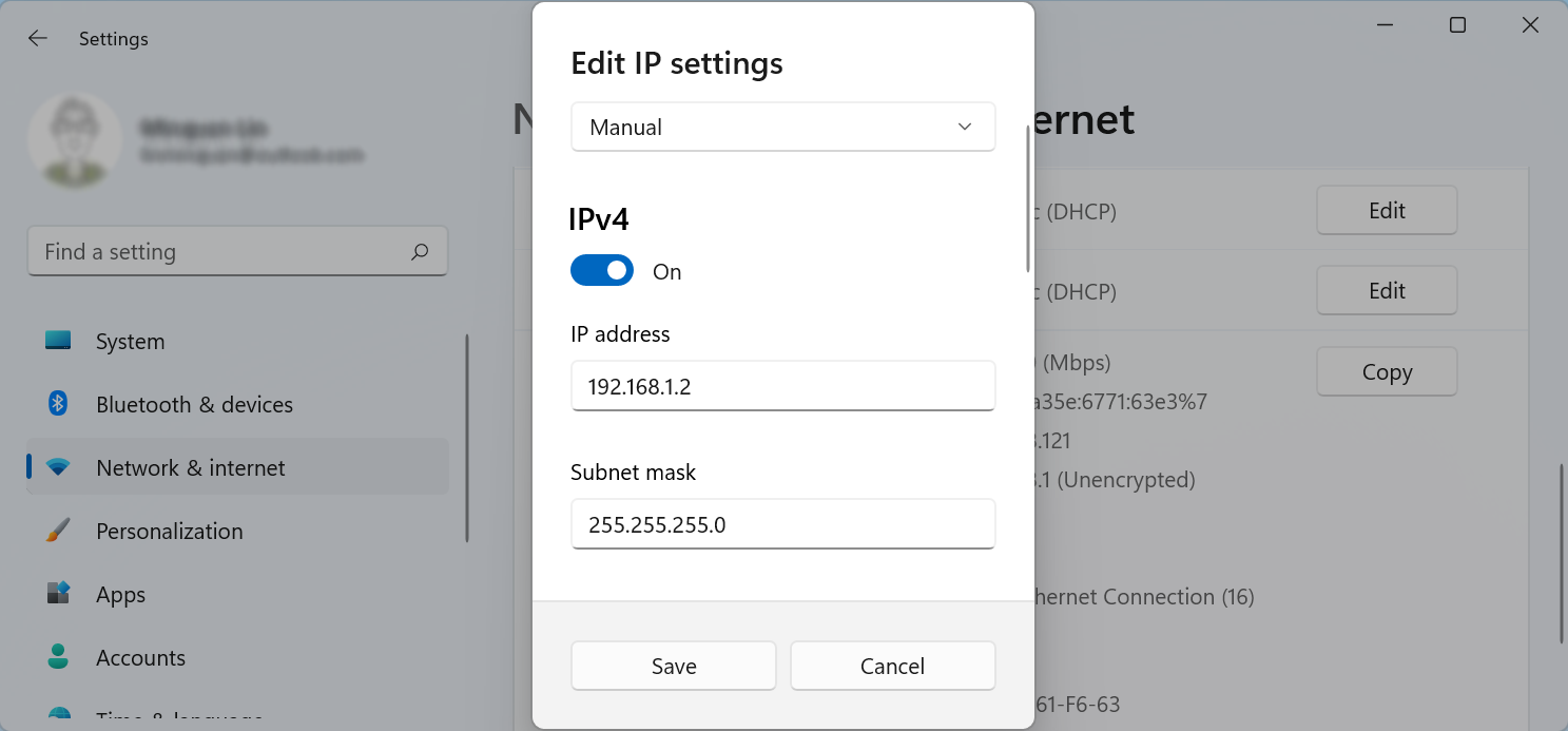 windows 11 ethernet edit