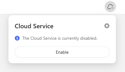 disable cloud