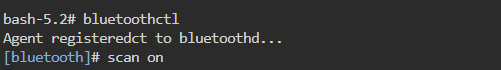 open bluetoothctl