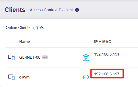 find glkvm ip