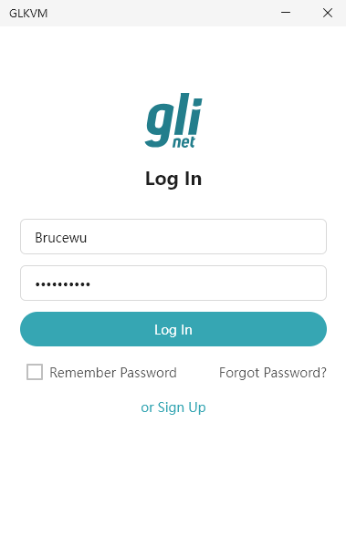 log in
