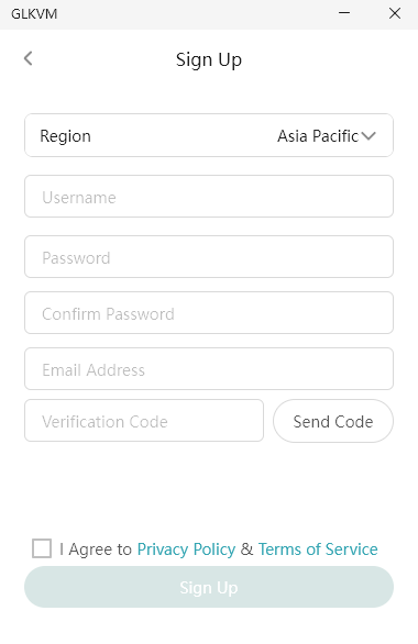 sign up