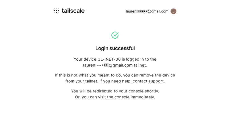 bind pc successful