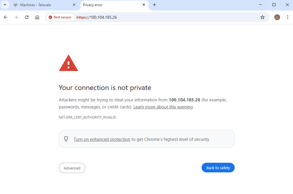 privacy error