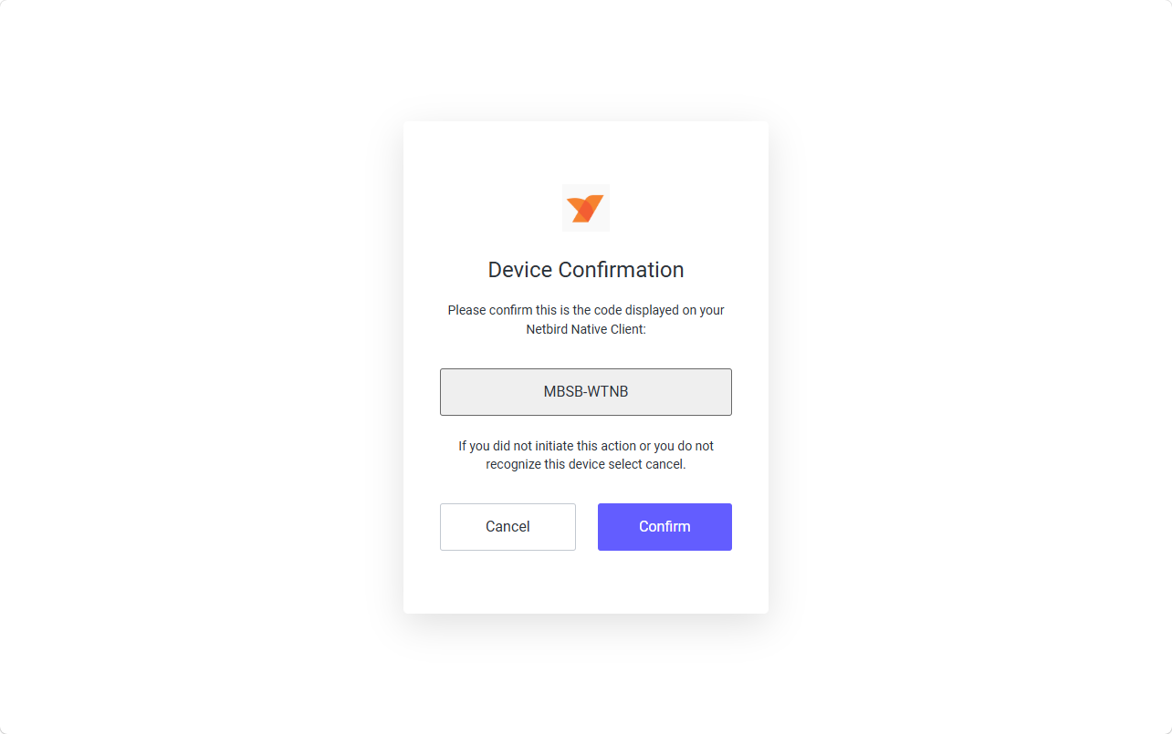 confirm device