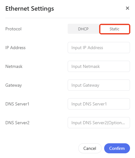 ethernet-settings-static