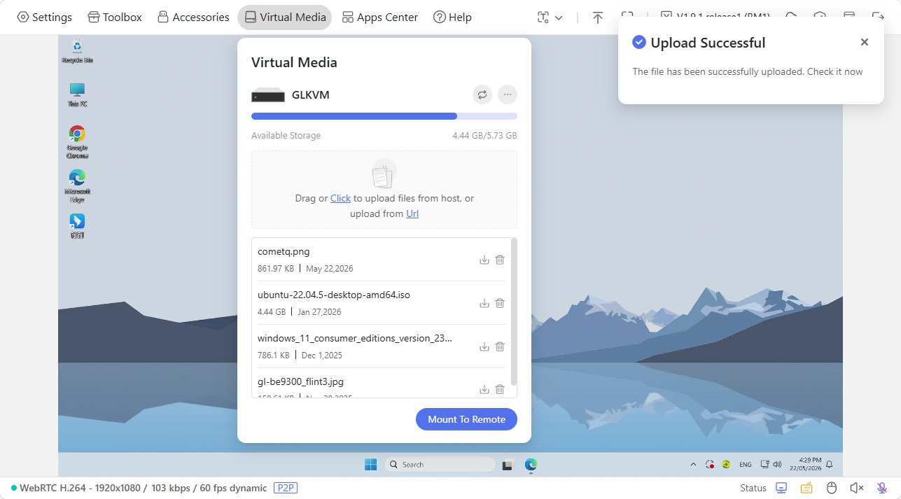upload files