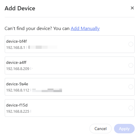 wol add device