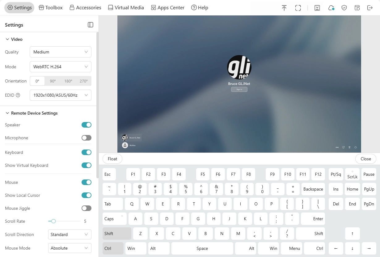 virtual keyboard