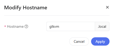 modify hostname
