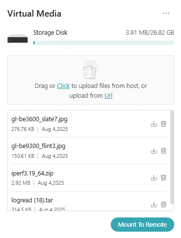 upload files