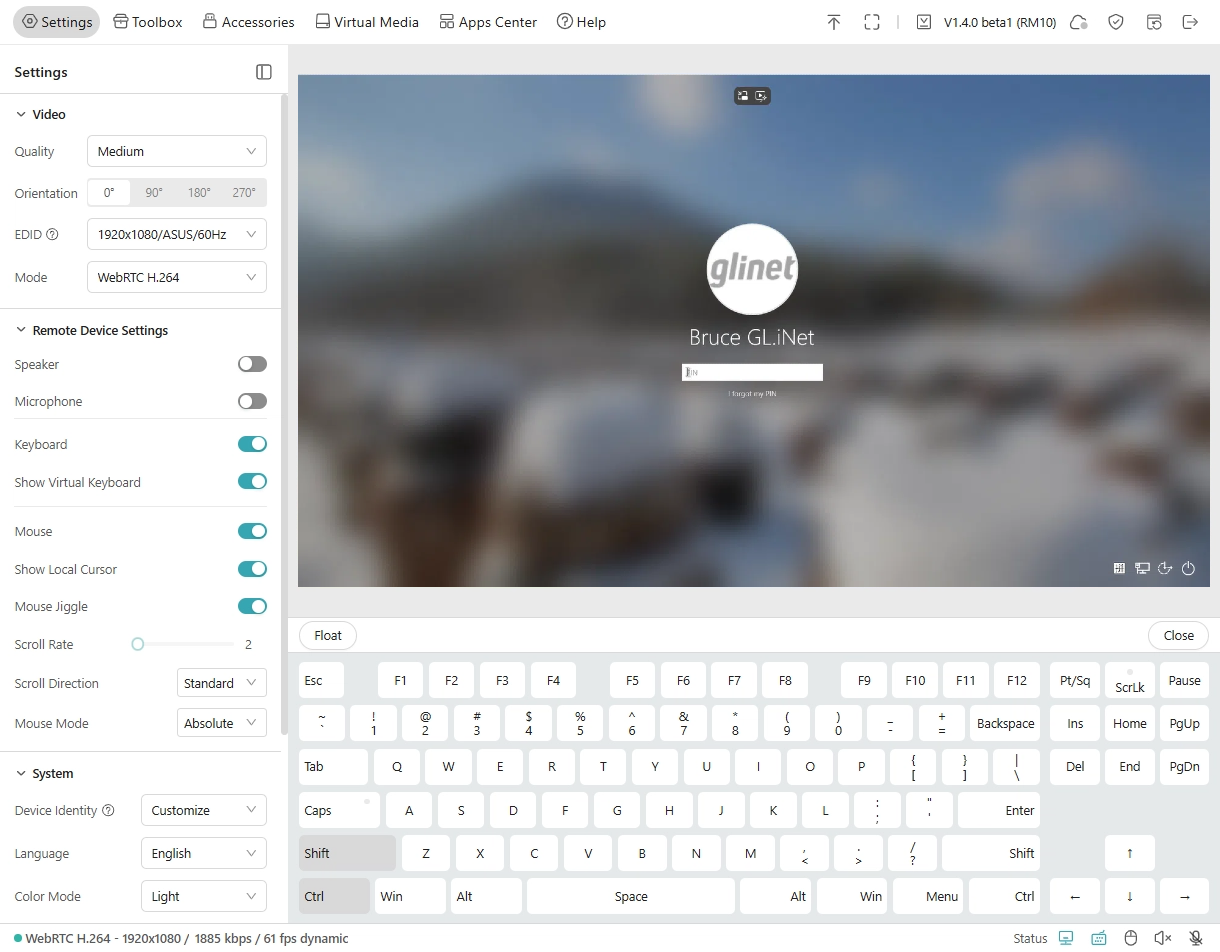virtual keyboard