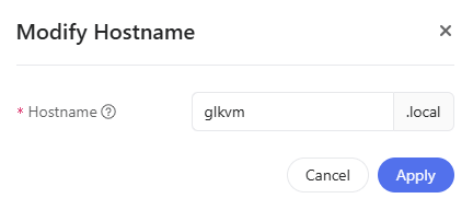 modify hostname