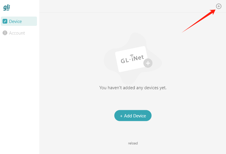 click + button