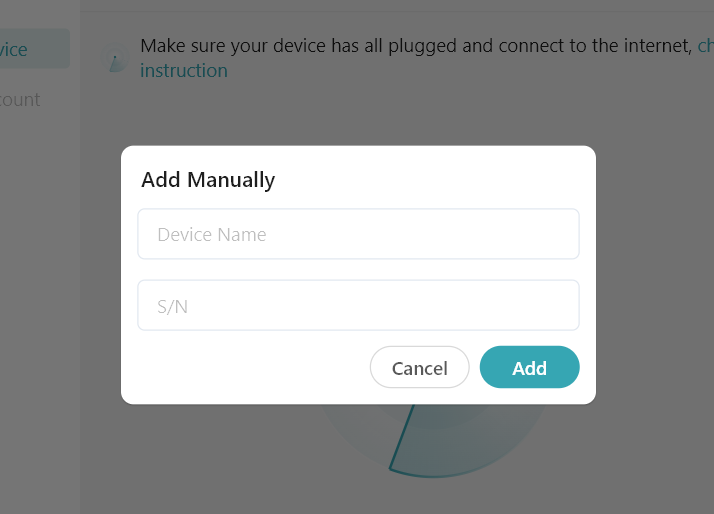 add manually