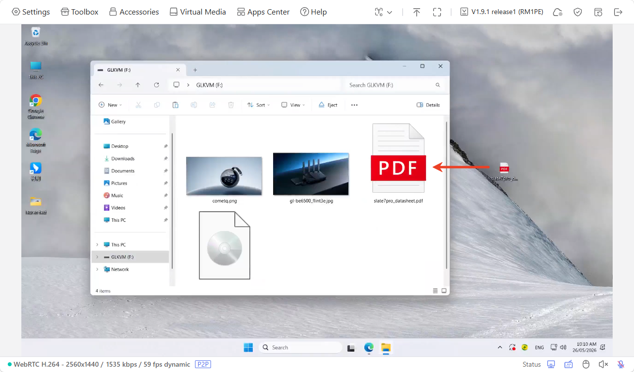move file to disk