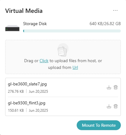 upload files