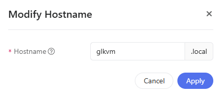modify hostname