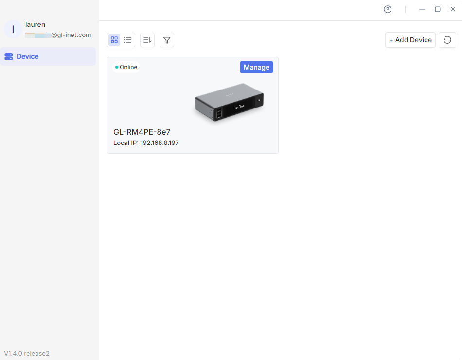 app device online