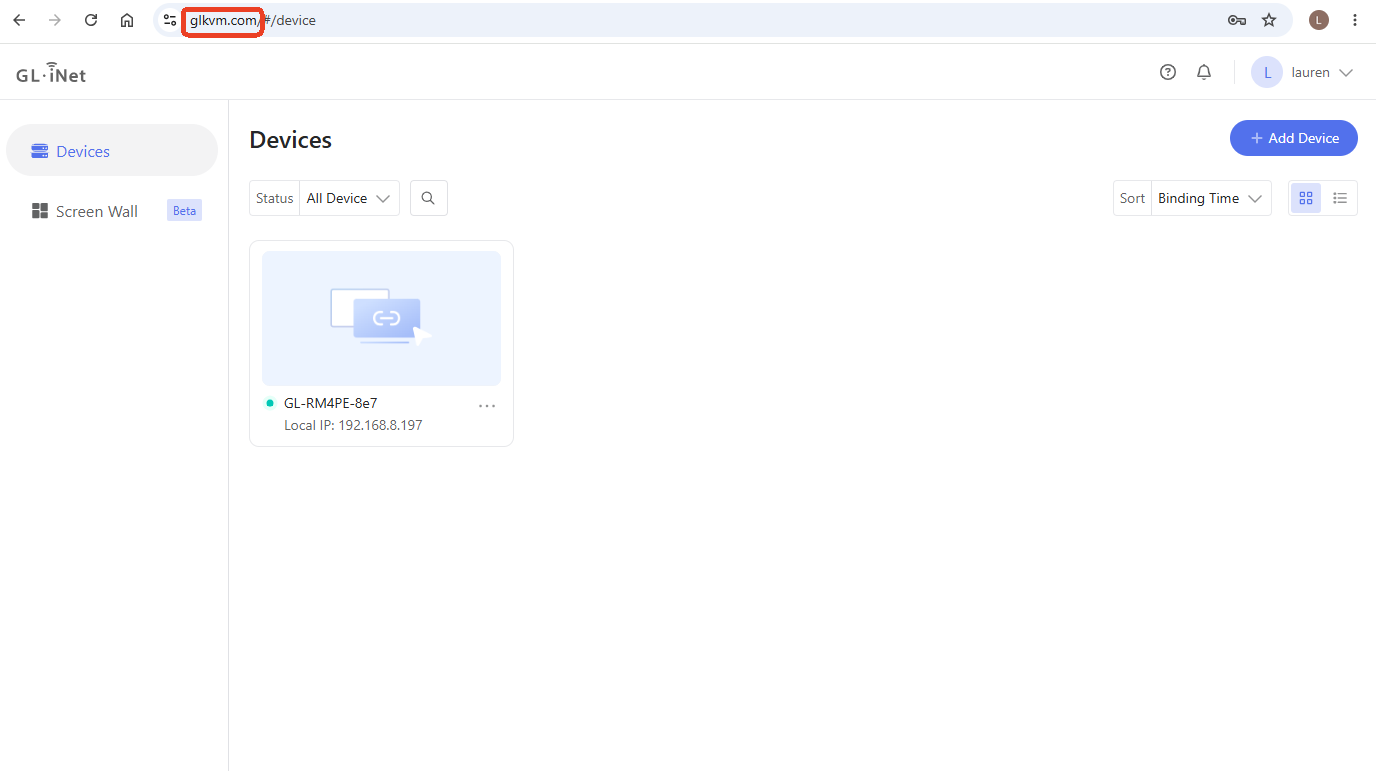 cloud devices list