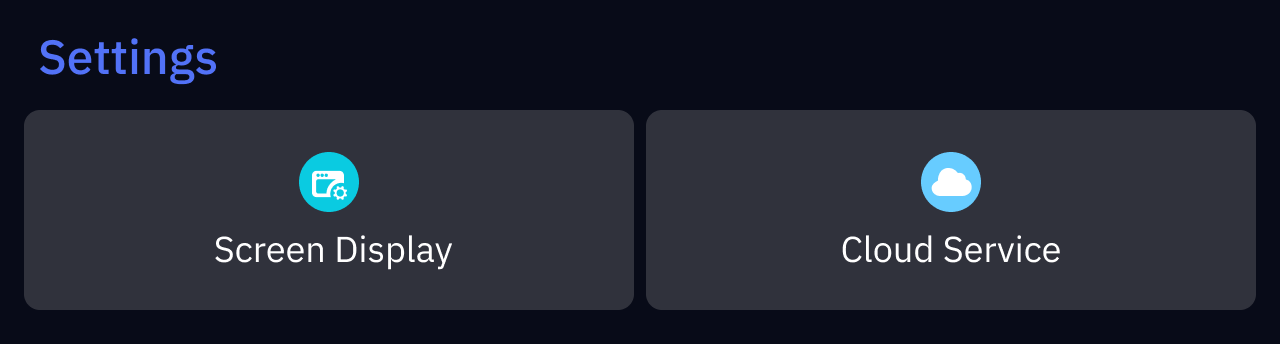 basic settings