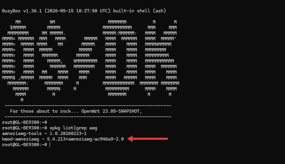 awg 2.0 ssh