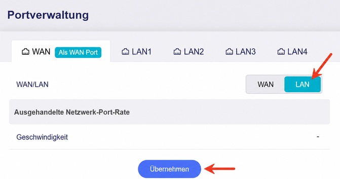 switch to lan apply