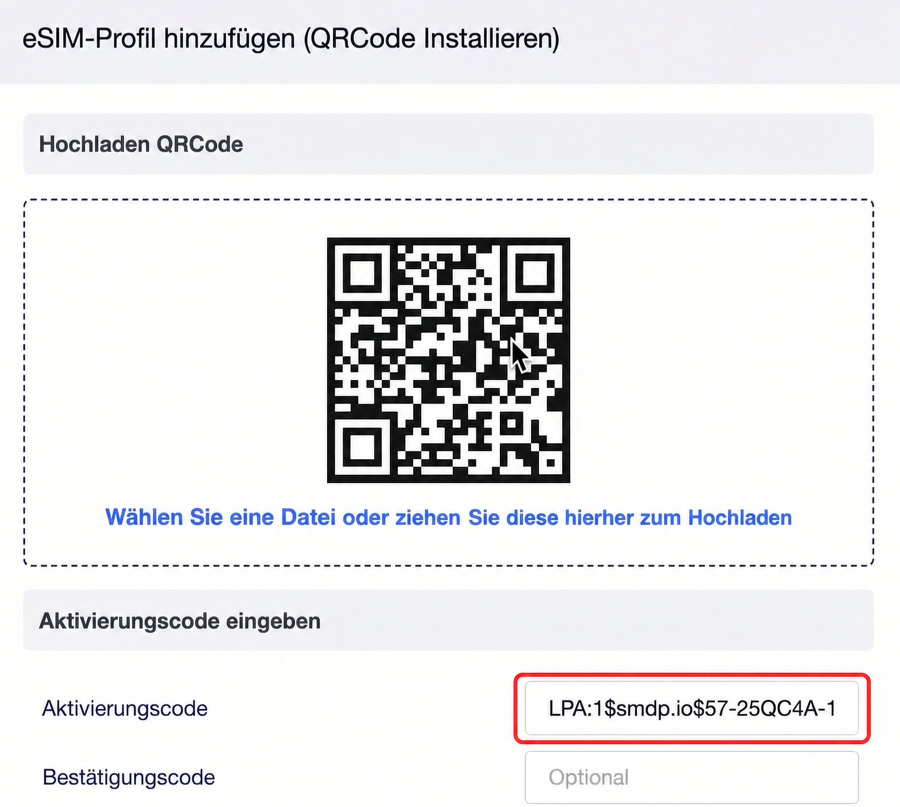 activation code