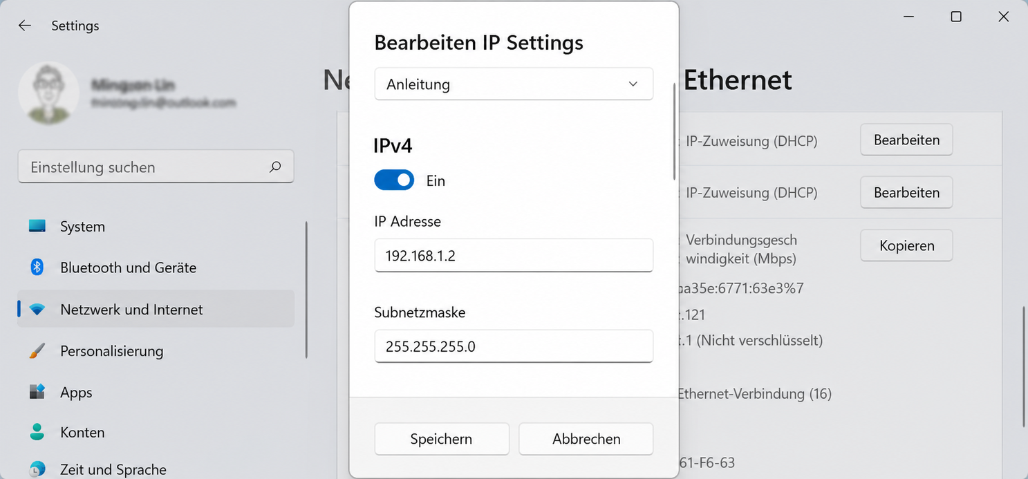 windows 11 ethernet edit