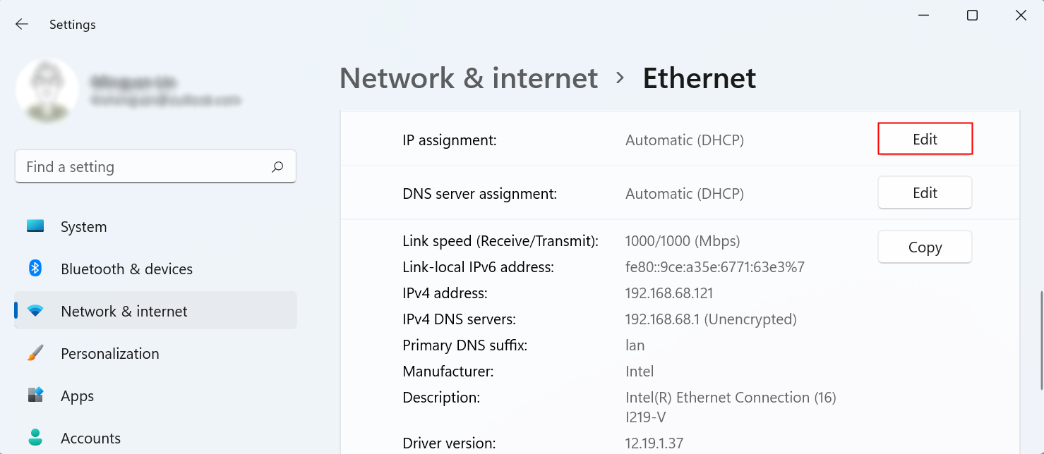 windows 11 ethernet edit