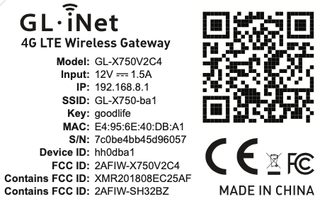 label of gl-x750