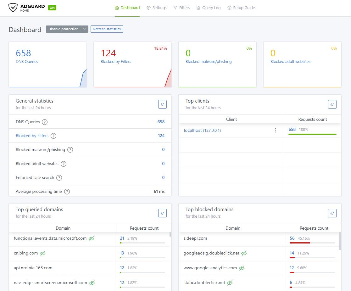 adguard home settings