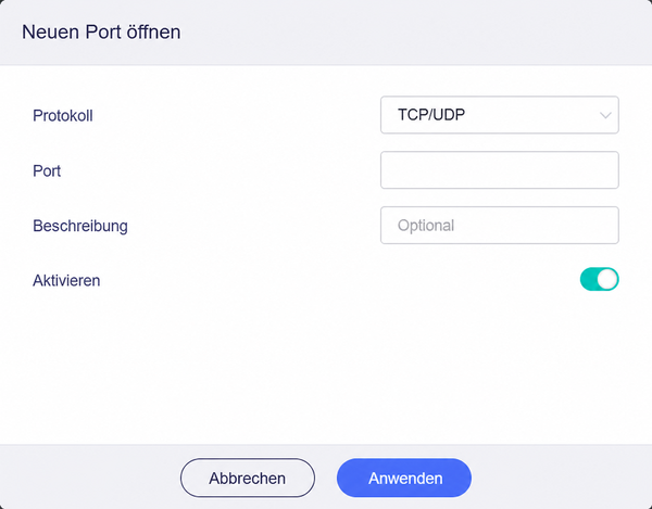 open Ports on router