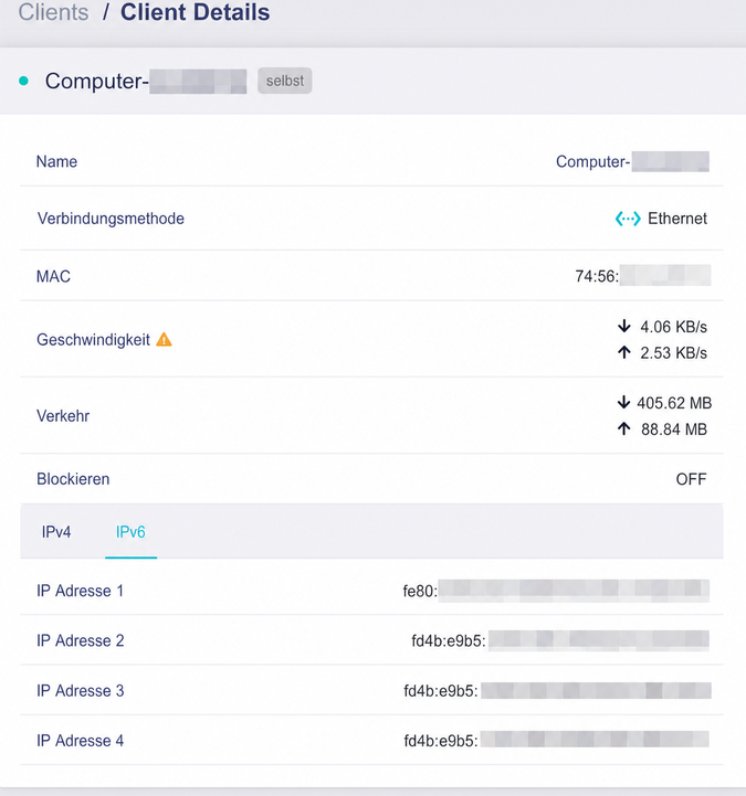 client details