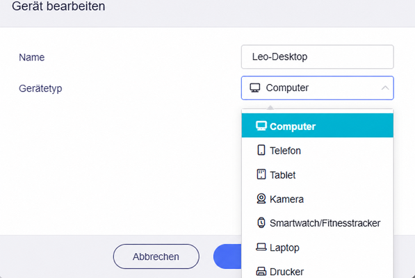 modify client device