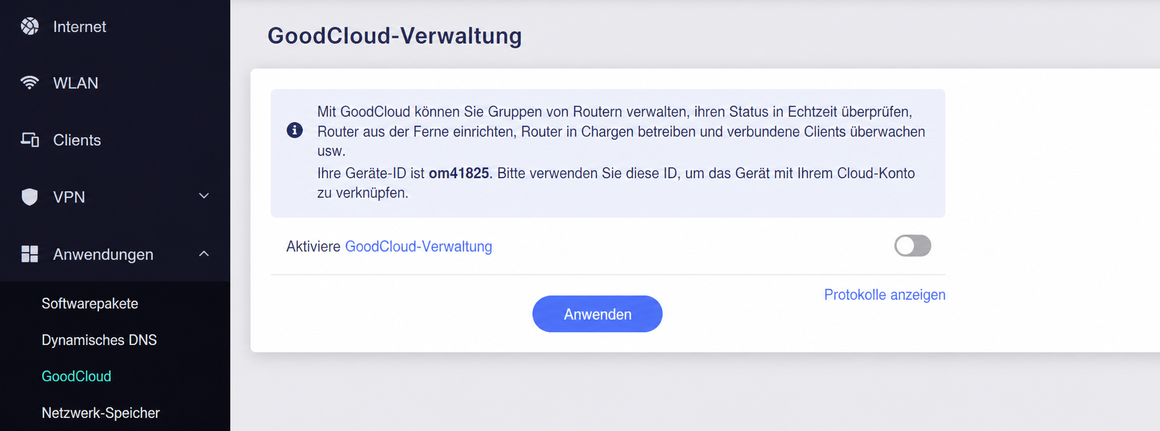 enable goodcloud