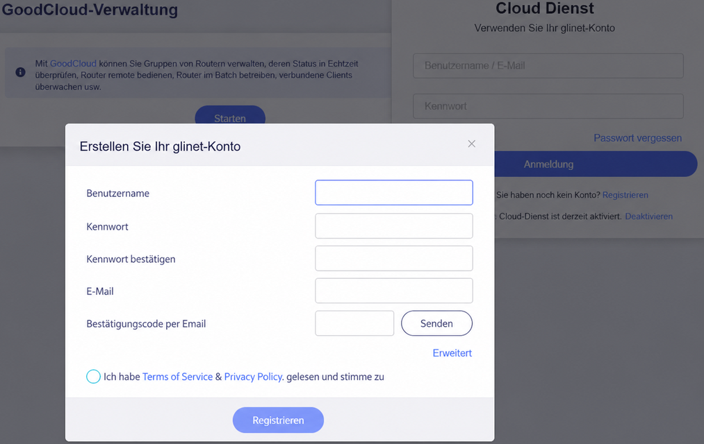 sign up goodcloud