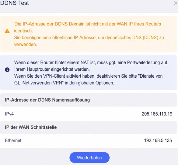 ddns test prompt