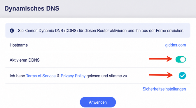 enable ddns