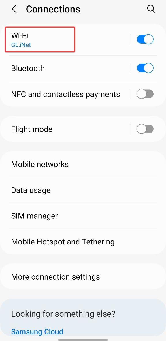 connection wifi