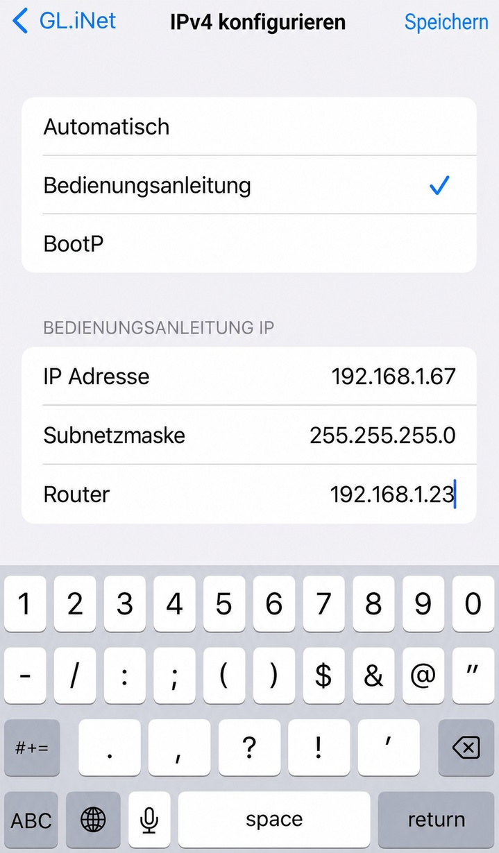 wifi ipv4 manual