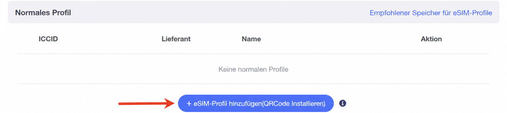add esim profile