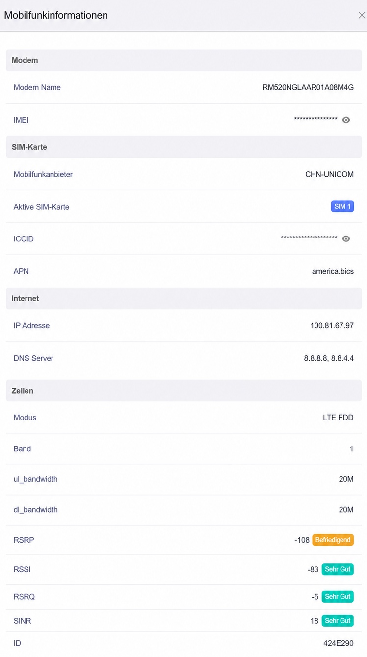 cellular info